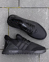Кроссовки мужские Adidas Different Total Black, черные кроссовки адидас на весну лето