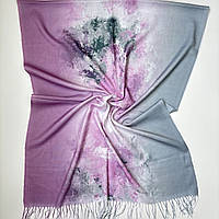 Стильный женский шарф палантин с классическим абстрактным рисунком. Весенний турецкий хлопковый шарф