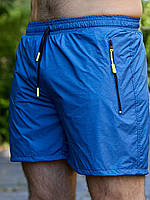 Мужские летние пляжные шорты из тонкой плащевки на сетке размеры 48-56