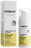 Солнцезащитный минеральный крем для лица - Bebak Mineral Filter Sun Cream Spf50 (1302839-2)