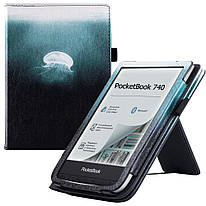 Чохол для Pocketbook 740 Inkpad 3 / Color / Pro Galeo Vertical Leather Stand Jellyfish