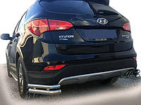 Задние углы AK-003-Double (нерж.) для Hyundai Santa Fe 3 2012-2018 гг DOK