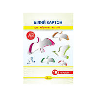 Набір білого картону А3 АП-1117, 10 аркушів, 280 г/м2 mn