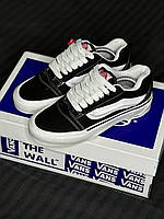 Vans knu skool black white, Мужские черные Кеды Vans Old Skool KNU, Кеды Vans Knu Skool Shoe демисезонные, вес