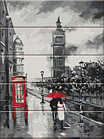 Картина за номерами для дерева "Старий Лондон" ASW031 30х40 см mn