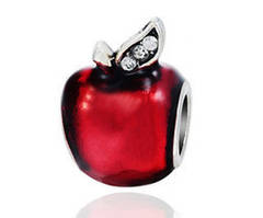 Срібна намистина на браслет Пандора  Disney "Яблуко білосніжки" 791572EN73