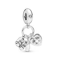 Срібна підвіска-шарм "Мой малюк" на браслет Пандора 798106CZ
