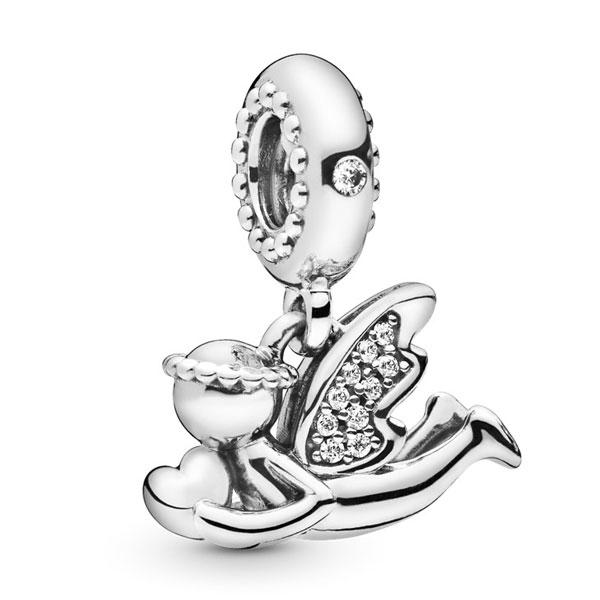 Срібний шарм на браслет Пандора (Супер шоп) "Ангел кохання" 798484C01