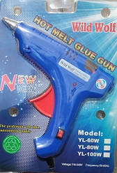 Клеєвий пістолет Wild Wolf YL-100W під товсті 11 мм СИНІЙ