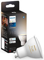 Philips Hue Лампа умная GU10, 5W(50Вт), 2200K-6500K, Tunable white, ZigBee, Bluetooth, диммирование Купи И