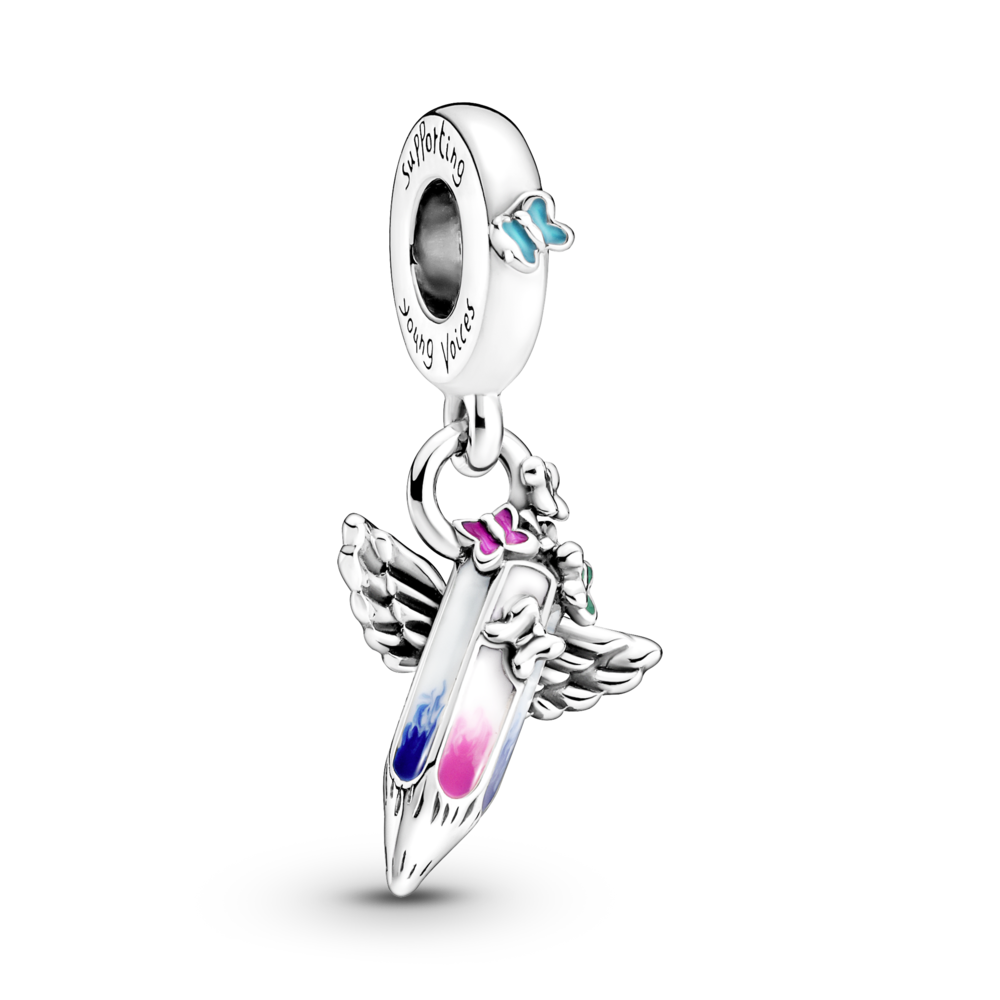 Срібний шарм на браслет Пандора (Супер шоп) "Мажаємо про майбутнє"