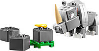 LEGO Конструктор Super Mario Носорог Рамби. Дополнительный набор Купи И Tochka