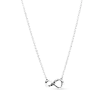 Срібне кольє "Біскінченість" 398821C01