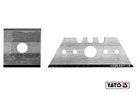 Леза змінні до рубанка по г/к плитах YT-76260 YATO: трапеційне- 53х18х32 мм, квадрат- 23мм, 2шт [75] Купи И