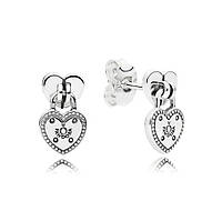 Срібні сережки   "Замки серця" 296575