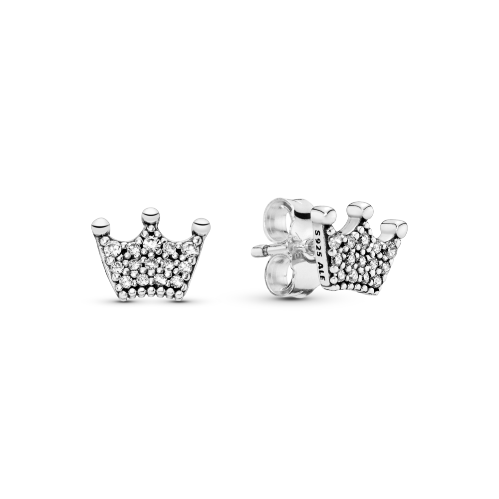 Срібні сережки   «Корона» 297127CZ