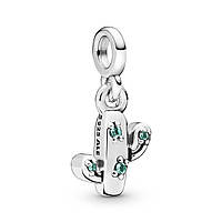Срібний Шарм для браслетів на браслет Пандора Мі "Мой кактус" 798372NRG