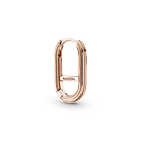 Срібна сережка з покриттям 14k рожевим золотом