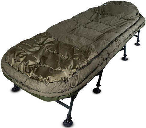 Коропова розкладачка зі спальним мішком Ranger Bed 85 Kingsize Sleep | Міцне та комфортне туристичне ліжко на 8 ніжках, фото 1