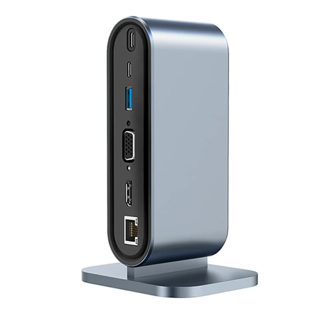 Хаб Док станція Deepfox-2201 12 в 1 USB Type-C концентратор для ноутбука 12 портів