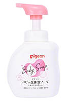 Pigeon Мыло-пенка для младенцев (с ароматом цветов) 0м+ 500 мл (розовый флакон)