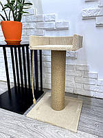 Кігтеточка з лежанкою для кішок 61*40*40 см