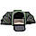 Сумка переноска для кошек и собак 78x47x29 см CosmoPet CP-05 (L) Grey-Green, фото 4