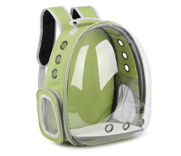 Прозорий рюкзак для перенесення тварин Pet Cat для кішок і собак Pistachio