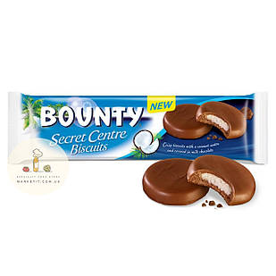 Печиво Bounty Secret Centre Biscuits, з кокосом 132 г.
