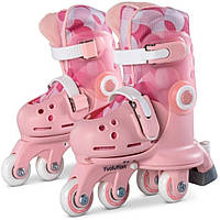 Детские раздвижные ролики Twista Yvolution YC01P4 размер S 30-34 розовый, Time Toys