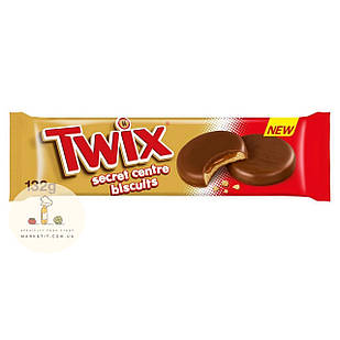 Печиво Twix Secret Centre Biscuits, з карамеллю 132 г.