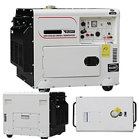 Электрогенератор мощный дизельный 7 кВт DG10000SE3 четырехтактный генератор для дома трехфазный SS-system MM-s