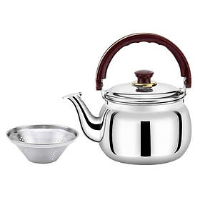Чайник для всіх видів плит зі свистком та ситечком 1л Con Brio CB-430