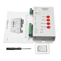 SMART RGB контроллер PROLUM T1000S 2048pixel программируемый 5-24V WS2812B; LPD8806; 6803; WS281 + карта SD