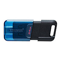 Kingston Накопичувач 64GB USB 3.2 Type-C Gen 1 DT80 M Купуй І Tochka