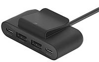 Belkin Адаптер 2хUSB-C/2хUSB-A, 2м, черный Купи И Tochka