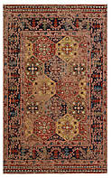 Бордовый круглый килим Lambfell 01-12 размер на заказ