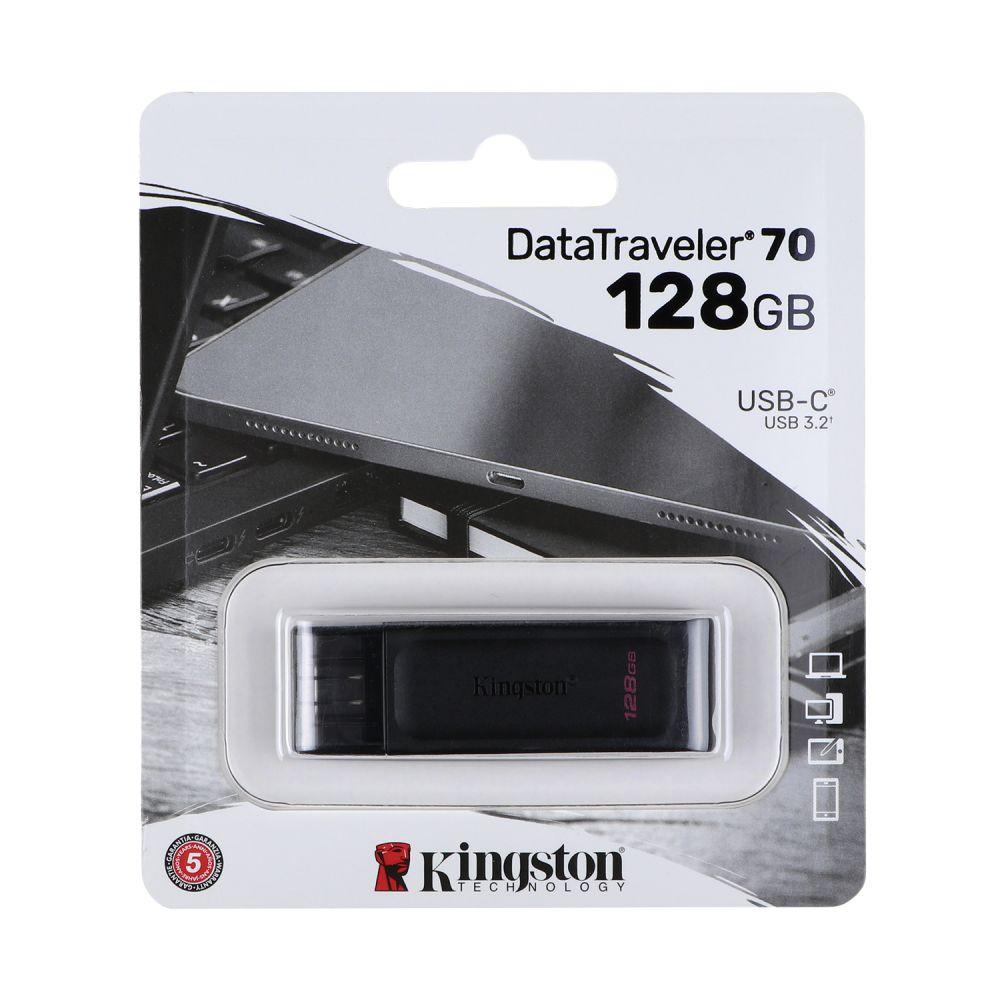 DR USB Flash Drive 3.2 Kingston DT 70 128Gb Type C Колір Чорний