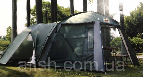 Альтанка 2 намети в 1 кухня-намет+кімната 4-6 місцева 470х250x190cм кемпінгова туристична
