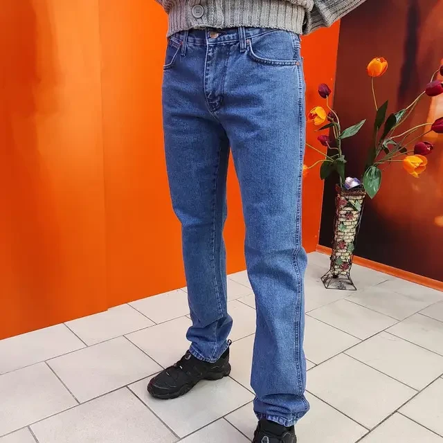 Чоловічі прямі джинси Wrangler класика бренд, фото 1