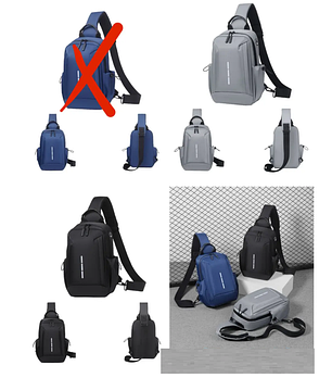 Чоловіча сумка тканинна через плече 30*18 см на блискавці з кишенею в різних варіантах Kay