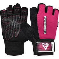 Перчатки для фитнеса RDX W1 Half Pink S D_1180
