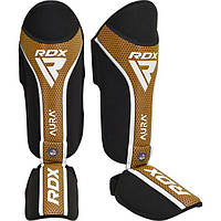 Защита голени и стопы RDX SHIN INSTEP AURA PLUS T-17 Black Golden L D_2900