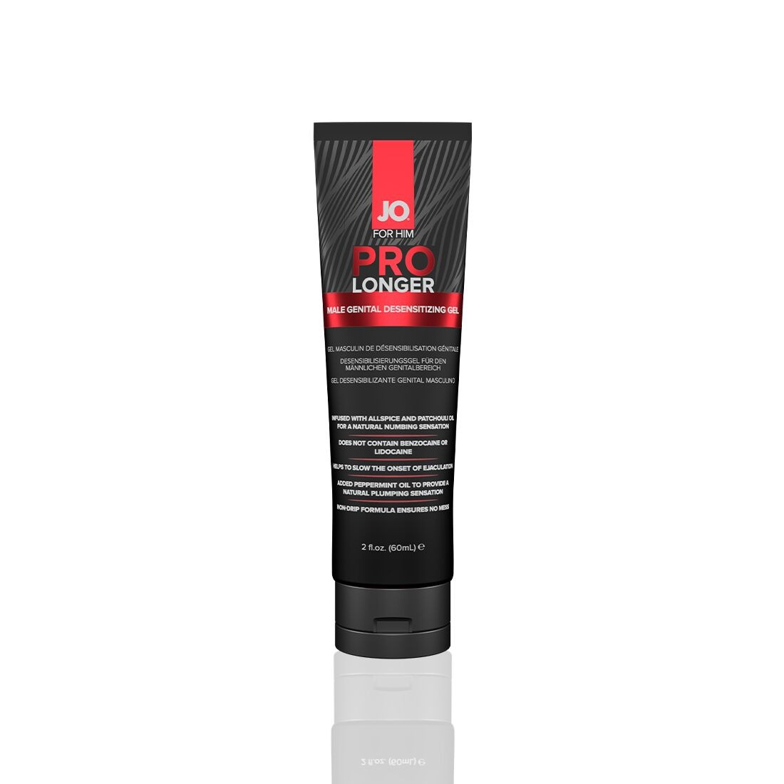 Прологер гель System JO Prolonger Gel (60 мл) з олією перцевої м'яти, гвоздичного перцю та пачулів