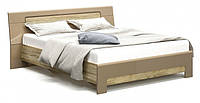 Кровать двуспальная Мебель Сервис система Флоренс 160х200 с ламелями Секвойя (nn0m6o) PP, код: 1534641