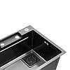 Кухонна мійка Kroner KRP Schwarze — SET7546HM PVD (3/0.7 мм), фото 4