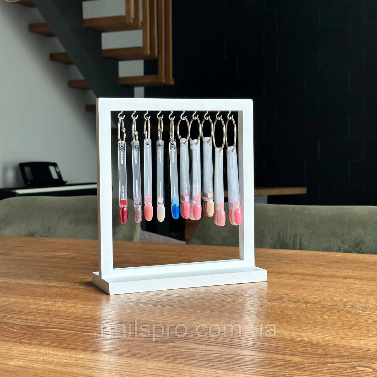 Підставка для палітр, тіпс Nails of the Day дерево (біла)