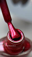 Saga Professional Лак-фарба для стемпінгу Stamping Shine 05 (малиновий перламутр)
