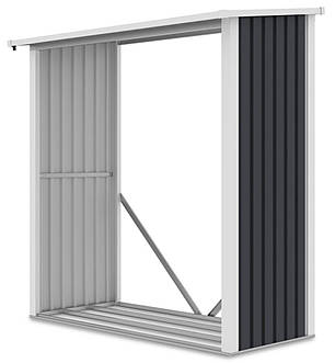 Дровниця металева 182x89 см Hardmaister Denver темно-сірий, фото 2