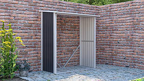 Дровниця металева 182x89 см Hardmaister Denver темно-сірий, фото 4